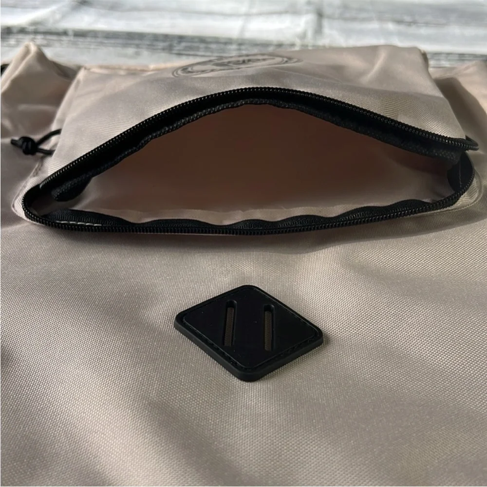 Adidas Classic 3S2 Drawstring Sackpack Wonder Beige and Black with Sporty Design